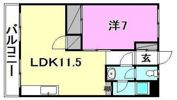 尾崎マンションの間取り画像