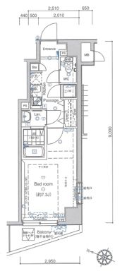 スパシエ カステロ 新都心の間取り画像