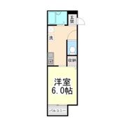 西之町ハイツ Bの間取り画像
