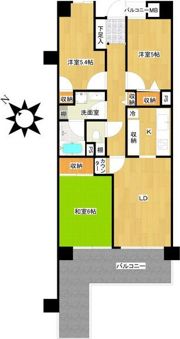 荘苑八事ビラージュ壱番館の間取り画像