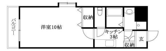 コウテイ本町マンションの間取り画像