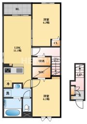 TKY ヴィレッジCの間取り画像
