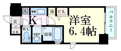 エステムコート新大阪XIIオルティの間取り画像