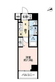 プレール・ドゥーク門前仲町Ⅲの間取り画像