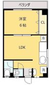 ウスヰマンションの間取り画像