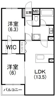 カーサブリランテの間取り画像