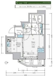 MAXIV東府中の間取り画像