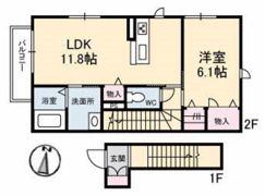 シャーメゾン横井上の間取り画像