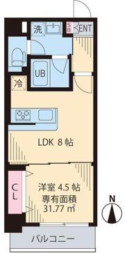 ビイルーム中野の間取り画像