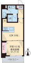 ビイルーム中野の間取り画像