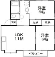 エスペランス広沢 Bの間取り画像