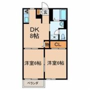 アビタシオン松江Bの間取り画像