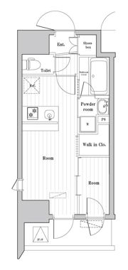 アークマーク大森町アジールコートの間取り画像