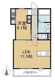 イデアーレ中庄Aの間取り画像