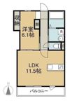 イデアーレ中庄Aの間取り画像
