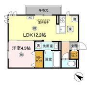Casa ecran（ｶｰｻ ｴｸﾗﾝ）の間取り画像