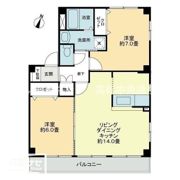 フォブール世俵Bの間取り画像