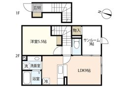 アップヒルズの間取り画像