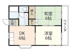 リベルジュ三筋の間取り画像