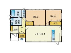 西戸崎4丁目Y貸家の間取り画像