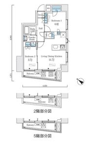 アジュールテラス日本橋浜町の間取り画像