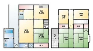 深井中町戸建1916の間取り画像