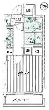 パークウェル市ヶ谷の間取り画像