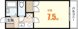 レジデンス新木の間取り画像