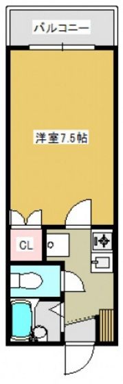 レジデンス新木の間取り画像