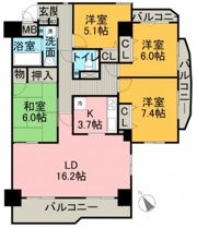シャルマン古江の間取り画像