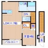 シャトルクレスト向山Cの間取り画像