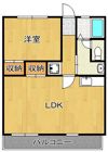 コーポ若二の間取り画像