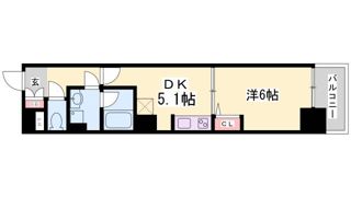 Bacchus神戸Westの間取り画像