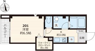 ビューノ江原の間取り画像
