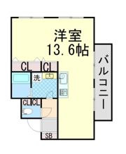 芦屋リバーウエストマンションの間取り画像