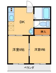 野村ハイツ Aの間取り画像