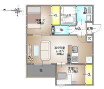 REGALEST 東岡山（レガリスト ヒガシオカヤマ）の間取り画像