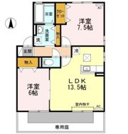 パルコ・シャルマンA棟の間取り画像