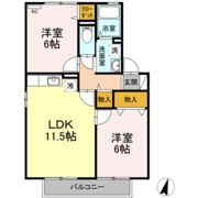 メゾンプリネール A棟の間取り画像