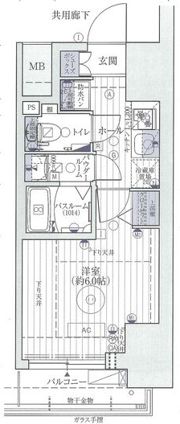 エステムコート心斎橋centralの間取り画像