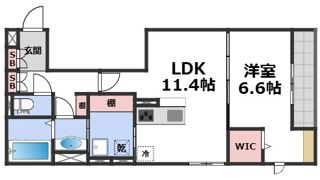 トリシア北巽の間取り画像
