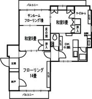 ジュネスIWATAの間取り画像