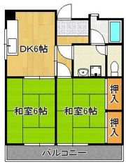 東大谷ハイツの間取り画像
