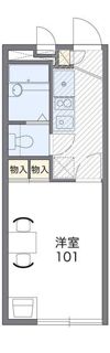 レオパレスTSUKUDAの間取り画像