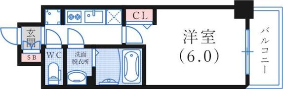 プレサンス三宮セントウエルの間取り画像