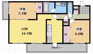 第8レジデンスオクノ藤が丘の間取り画像