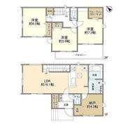 4187川越市清水町2棟2号棟の間取り画像
