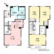 REFIANT到津の間取り画像