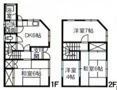 島津貸家の間取り画像