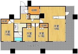 JONAI TOWER 905号室の間取り画像